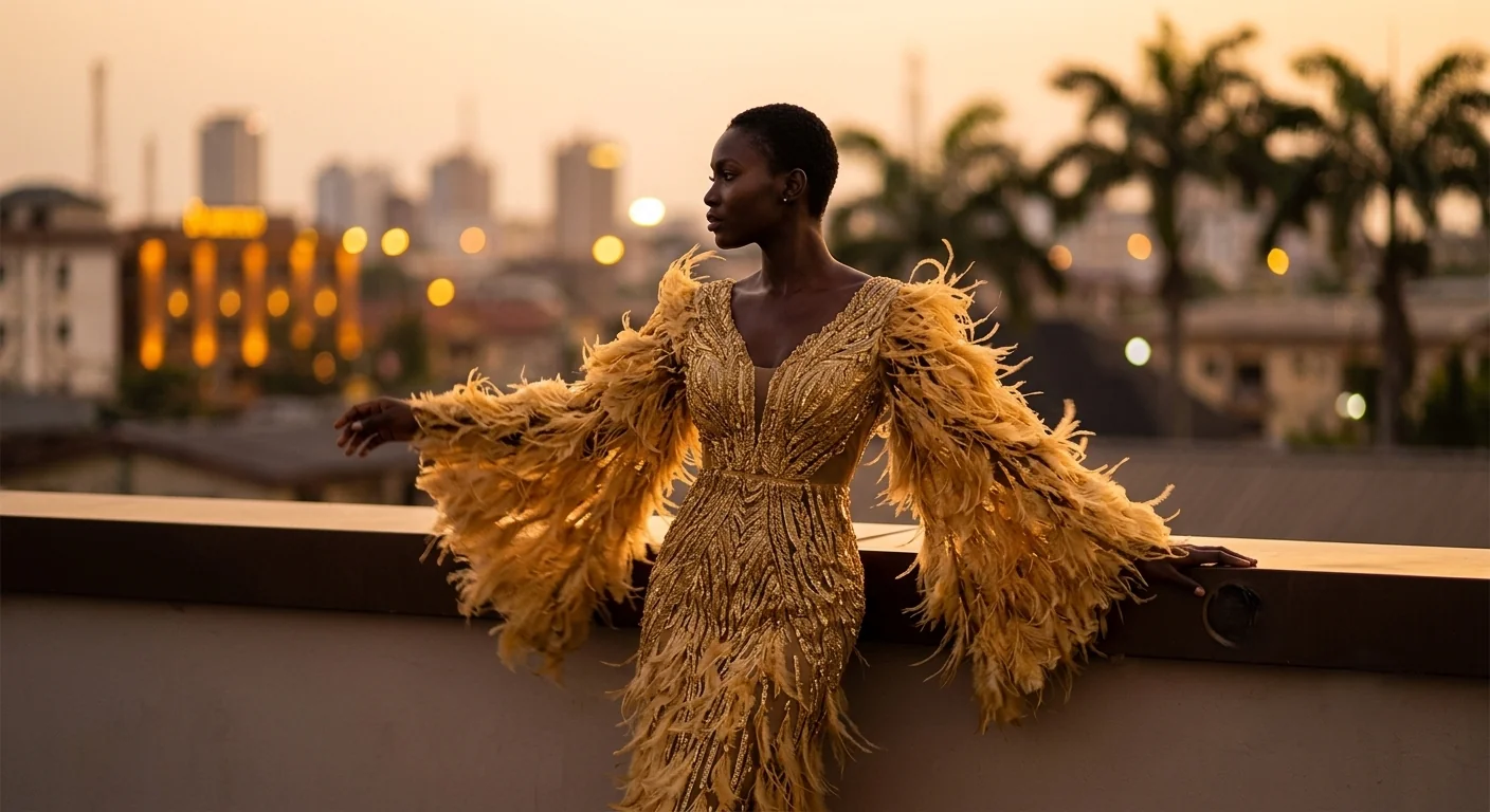 A Kolo gown at golden hour